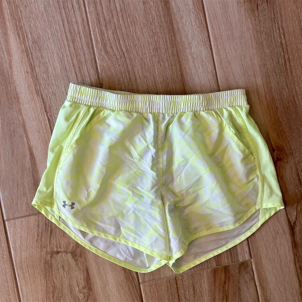 Under Armour Women's Fly-By Running Shorts Yellow Size M Activewear